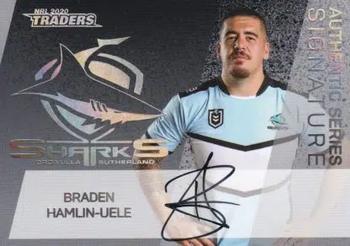 2020 NRL Traders - Authentic Signature #AS 04 Braden Hamlin-Uele Front
